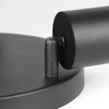 ZMH LED Deckenleuchte Schwarz Deckenstrahler - Deckenlampe 3 Flammig Rund Deckenspots GU10 Strahler Metall Küchenlampe Schwenkbar 350° Spotleuchte für Wohnzimmer Schlafzimmer Küche Flur - Ohne Birne Bild 5