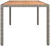vidaXL Gartentisch 75 x 90 x 190 cm mit Holzplatte Grau Poly Rattan & Massivholz Akazie Bild 4