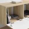 2-tlg. TV-Wandschrank, Fernsehschrank Sonoma 78,5 x 31 x 29,5 cm Holzwerkstoff Bild 4
