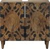 vidaXL Waschbeckenschrank Braun 62 x 33 x 58 cm Massivholz Mango 4018351 Bild 3