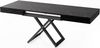 WFL GROUP Couchtisch Cavetta U höhenverstellbar ausziehbar mit schwarzen Metallbeinen (erhältlich in einer Größe – 120x80x27-76 cm, ausziehbar auf 200 cm), industrial Tisch in Holzoptik für Küche, Esszimmer oder Wohnzimmer Bild 4