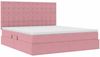 vidaXL Aufbewahrungsbett mit Matratze Rosa 160 x 200 cm Samt 3372164 Bild 5
