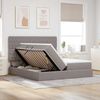 vidaXL Aufbewahrungsbett mit Kopfteil Taupe 200 x 200 cm Stoff 3372218 Bild 4