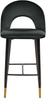 Barstuhl Samtstoff schwarz 2er Set FALTON Bild 4