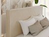 Design Polsterbett LUMARO CLASSIC 140 x 200 cm mit Lattenrost & 12cm hohen Füßen, Doppelbett mit Kopfteil, Konfigurierbar, Pocket Matratze - Creme Plüsch - VIRE LUX Bild 3