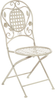 Beliani 'Bivio' Gartentisch-Set, Metall cremeweiß, 90x90x74 cm Bild 5