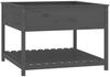 vidaXL Pflanzkübel mit Ablage Grau 111,5x111,5x81 cm Massivholz Kiefer 823803 Bild 2