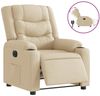 vidaXL Relaxsessel Elektrisch Creme Stoff 3310252 Bild 4
