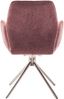 2er Set Sesselstuhl Greyton, 180° drehbar - Himbeer / Edelstahl Bild 5