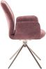 2er Set Sesselstuhl Greyton, 180° drehbar - Himbeer / Edelstahl Bild 4