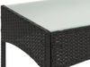 Poly-Rattan Gartentisch Halden, Beistelltisch Tisch mit Glasplatte ~ anthrazit Bild 3