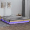 vidaXL Massivholzbett mit LEDs 160x200 cm 819982 Bild 2