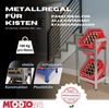 Modo24 Kastenständer Helios Kistenregal Metall, Kellerregal für 2-3 Kisten, Lagerregal, Getränkeregal Stabil Kistenständer Freistehend, Kistenhalter, 5 Farben Bild 3