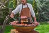 FAVILLA FUEGO CORTEN Feuerschale mit Grillring – Feuerstelle Ø 85 cm, Grillplatte, 105 kg Bild 5