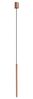 Licht-Erlebnisse Pendelleuchte CULT, Metall G9 Ø 2,5 cm rund H: max. 130 cm in Kupfer matt Modern Bild 2