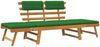 vidaXL Gartenbank mit Auflagen 2-in-1 190 cm Massivholz Akazie 312121 Bild 2