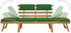 vidaXL Gartenbank mit Auflagen 2-in-1 190 cm Massivholz Akazie 312121 Bild 5