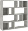 vidaXL Bücherregal/Raumteiler Betongrau 105x24x102 cm 823249 Bild 2
