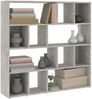 vidaXL Bücherregal/Raumteiler Betongrau 105x24x102 cm 823249 Bild 4