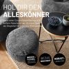 Lumaland Pouf Sitzhocker Cord Ablage kompakt 25x45 cm, pflegeleicht, Indoor Relaxen Bild 3