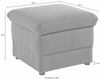 DOMO collection Polsterhocker Lale B/T 62/62cm Bild 4