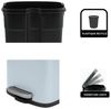 Treteimer Akira - Eisblau matt 5 Liter Bild 3