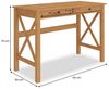 IDIMEX Schreibtisch ADRIAN, Bürotisch mit 2 Schubladen aus Massivholz, Computertisch Landhaus Bild 4