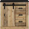 Home affaire Kommode SHERWOOD, Holz Dekor, mit Scheunentorbeschlag und Apothekergriffen, Breite 92 cm Bild 3