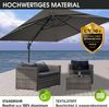 BRAST Sonnenschirm Ampelschirm Alu, UV-Schutz 50+, wetterfest rostfrei 360°, LxB: 300x300 cm, inkl. Schützhülle Bild 3