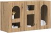 vidaXL Sideboard Artisan-Eiche 100 x 35 x 59 cm Holzwerkstoff 891353 Bild 3