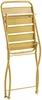 Vente-unique - MIRMANDE Garden dining set Metall Gelb - B 52,5 cm x H 87 cm x L 43 cm Bild 5