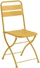 Vente-unique - MIRMANDE Garden dining set Metall Gelb - B 52,5 cm x H 87 cm x L 43 cm Bild 3