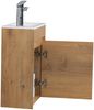 Badplaats Gäste-WC Waschtisch Set Sinta 40x22 cm Eiche - Badmöbel Set mit Waschbecken und Unterschrank, Vormontiert und mit Soft-Close Bild 3