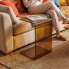 Beistelltisch Trölmapilu Glas 60x40x40 cm Braun [en. casa] Bild 5