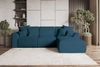 99rooms Gusto Ecksofa Cordstoff POSO Blau Rechts mit Schlaffunktion Bild 1