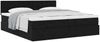 vidaXL Ottoman-Bett mit Matratzen Schwarz 200x200 cm Samt 3312118 Bild 5