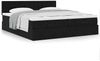 vidaXL Ottoman-Bett mit Matratzen Schwarz 200x200 cm Samt 3312118 Bild 4