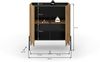 Kommode >Neo< in Evoke Oak - 80x91x40cm (BxHxT) Bild 4