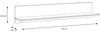 Wandboard >ILOPPA< in Schnee / Nelson Eiche Dekor - 145x25,6x22,1cm (BxHxT) Bild 4