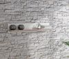 Wandboard >ILOPPA< in Schnee / Nelson Eiche Dekor - 145x25,6x22,1cm (BxHxT) Bild 2