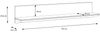 Wandboard >ILOPPA< in Schnee / Nelson Eiche Dekor - 145x25,6x22,1cm (BxHxT) Bild 5
