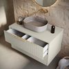 Badplaats Waschbeckenunterschrank Rimini 80 x 46 cm Cashmere - Hängender Badezimmerschrank mit 2 Soft-Close Schubladen Bild 4