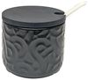 Morleos Zuckerdose Keramikdose Ø8,5x7 cm Schwarz, Keramik, (Stück, 1-tlg, Keramikdose), Keramikdose Bild 2