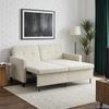 vidaXL Schlafsofa Creme Stoff 42033360 Bild 4