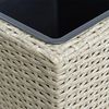 Polyrattan Blumenkübel Pflanzkübel 60 cm Rattan Blumentopf Übertopf Topf Beige Bild 4
