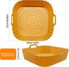 FOUORTUNATE-BEE Silikonform Silikon-Backformen für Heißluftfritteuse, 4er-Set, (4-tlg), Hitzebeständige Airfryer-Backformen für Küche & Backen Bild 2