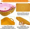 FOUORTUNATE-BEE Silikonform Silikon-Backformen für Heißluftfritteuse, 4er-Set, (4-tlg), Hitzebeständige Airfryer-Backformen für Küche & Backen Bild 3