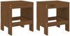 vidaXL 3-tlg. Garten-Bistro-Set, Honigbraun Massivholz Kiefer, 82,5 x 82,5 x 76 cm Bild 3