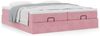 vidaXL Ottoman-Bett mit Matratzen Rosa 200x200 cm Samt 3311272 Bild 4