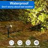 ABC Solarbetriebene Gartenleuchte mit 36 LEDs, IP65, wasserdicht, 2 Helligkeitsstufen, für den Außenbereich, Garagen und Eingänge, warmweiß Bild 4